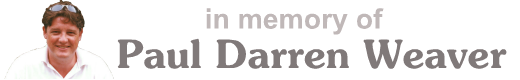 Memories of Paul Darren Weaver Logo